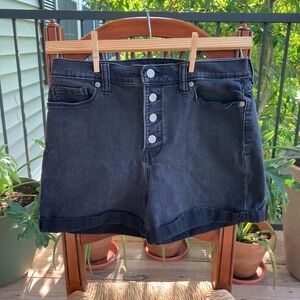 Banana Republic High Waist Acid Wash Shorts